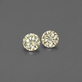 0.19 ct Yellow Diamond Stone, Natural Diamond in Diamond-Cut Shape for Sale