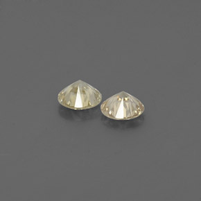 Diamond Gemstone in 3 mm (calibrated) Size for Sale, Diamond Stone in Champagne Color