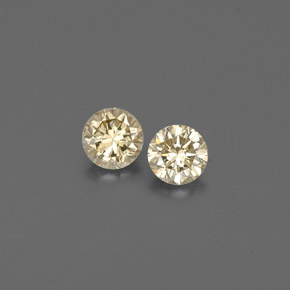 0.20 ct Yellow Diamond Gemstone, Diamond Gem in Diamond-Cut Shape for Sale.