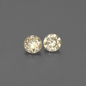 0.20 ct Yellow Diamond Stone, Natural Diamond in Diamond-Cut Shape for Sale