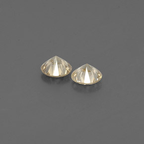 Diamond Gemstone in 3 mm (calibrated) Size for Sale, Diamond Stone in Champagne Color
