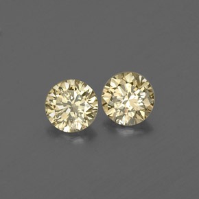 0.23 ct Yellow Diamond Stone, Natural Diamond in Diamond-Cut Shape for Sale