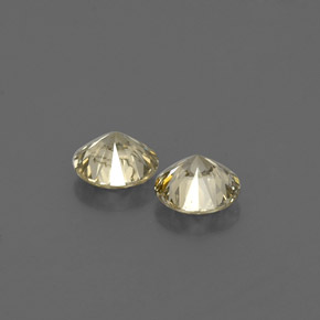 Diamond Gemstone in 3 mm (calibrated) Size for Sale, Diamond Stone in Champagne Color
