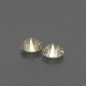 Diamond Gemstone in 3 mm (calibrated) Size for Sale, Diamond Stone in Champagne Color