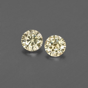 0.18 ct Yellow Diamond Gemstone, Diamond Gem in Diamond-Cut Shape for Sale.