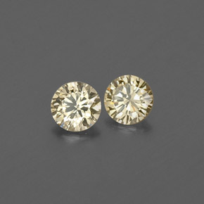 0.18 ct Yellow Diamond Stone, Natural Diamond in Diamond-Cut Shape for Sale