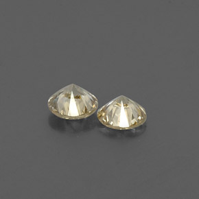 Diamond Gemstone in 2.9 mm Size for Sale, Diamond Stone in Champagne Color