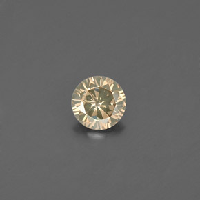 0.20 ct Yellow Diamond Gemstone, Diamond Gem in Diamond-Cut Shape for Sale.