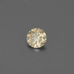 0.20 ct Yellow Diamond Stone, Natural Diamond in Diamond-Cut Shape for Sale