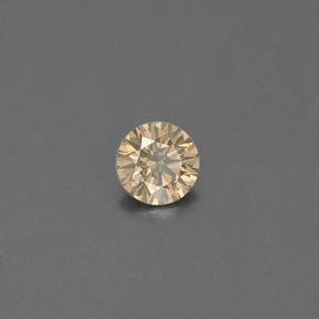 0.18 ct Yellow Diamond Stone, Natural Diamond in Diamond-Cut Shape for Sale