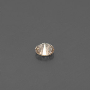 Diamond Gemstone in 3 mm (calibrated) Size for Sale, Diamond Stone in Champagne Color