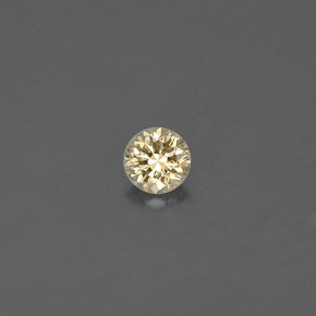 0.12 ct Yellow Diamond Gemstone, Diamond Gem in Diamond-Cut Shape for Sale.