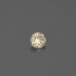 0.12 ct Yellow Diamond Stone, Natural Diamond in Diamond-Cut Shape for Sale