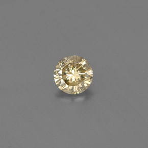 0.20 ct Yellow Diamond Gemstone, Diamond Gem in Diamond-Cut Shape for Sale.