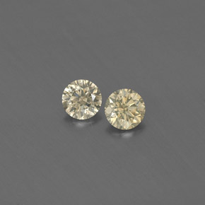 0.16 ct Yellow Diamond Gemstone, Diamond Gem in Diamond-Cut Shape for Sale.