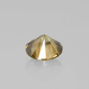 2.49 ct Gold Diamond Stone, Natural Diamond in Diamond-Cut Shape for Sale