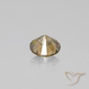 Diamond Gemstone in 7 mm (calibrated) Size for Sale, Diamond Stone in champagne Color