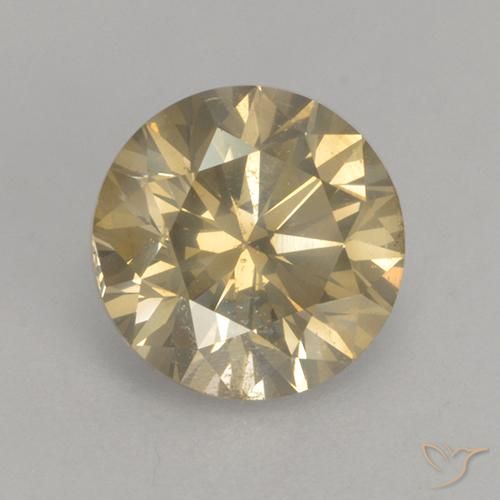 Hecho para recordar Resistencia Cortés Diamante Dorado Circular suelta de 1.54 ct a la venta, 7,2 mm | GemSelect