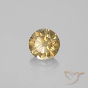1.50 ct Golden Diamond Stone, Natural Diamond in Diamond-Cut Shape for Sale