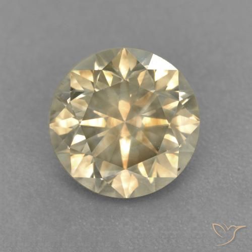 1.85ct Natural Champagne Diamond, Round, SI