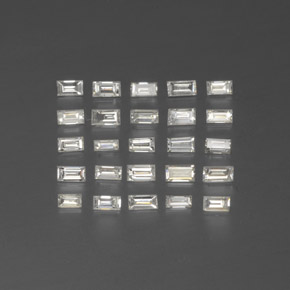 0.42 ctw White Diamond Stones, Natural Diamond in Baguette Facet Shape for Sale