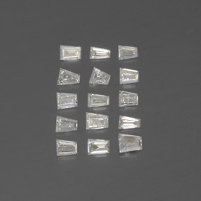 0.26 ct White Diamond Stone, Natural Diamond in Trapezoid Shape for Sale