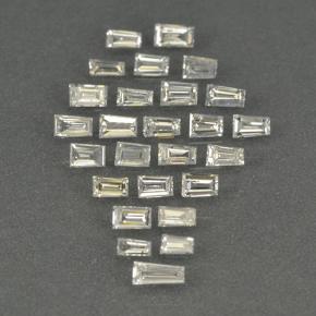 0.48 ctw White Diamond Stones, Natural Diamond in Tapered Baguette Shape for Sale