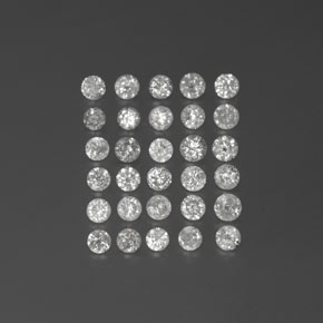 1.28 ct White Diamond Gemstone, Diamond Gem in Diamond-Cut Shape for Sale.
