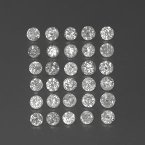 1.28 ct White Diamond Stone, Natural Diamond in Diamond-Cut Shape for Sale