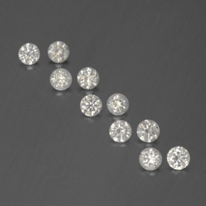 0.74 ct White Diamond Gemstone, Diamond Gem in Diamond-Cut Shape for Sale.