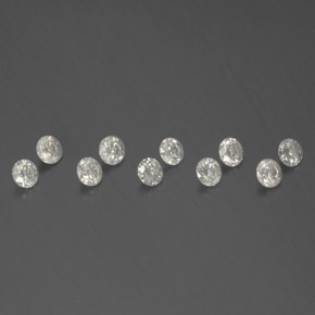 0.74 ct White Diamond Stone, Natural Diamond in Diamond-Cut Shape for Sale