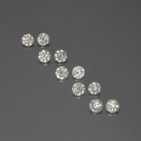 0.53 ct White Diamond Gemstone, Diamond Gem in Diamond-Cut Shape for Sale.