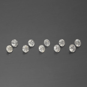 0.53 ct White Diamond Stone, Natural Diamond in Diamond-Cut Shape for Sale