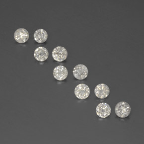 0.63 ct White Diamond Gemstone, Diamond Gem in Diamond-Cut Shape for Sale.