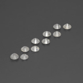 Diamond Gemstone in 2.5 mm (calibrated) Size for Sale, Diamond Stone in White Color