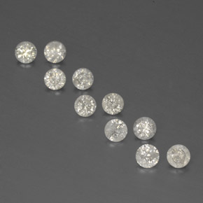 0.61 ct White Diamond Gemstone, Diamond Gem in Diamond-Cut Shape for Sale.