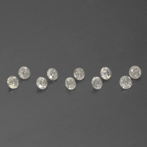 0.61 ct White Diamond Stone, Natural Diamond in Diamond-Cut Shape for Sale