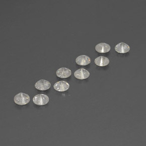 Diamond Gemstone in 2.5 mm (calibrated) Size for Sale, Diamond Stone in White Color