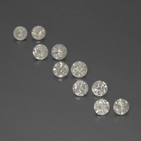 0.78 ct White Diamond Gemstone, Diamond Gem in Diamond-Cut Shape for Sale.