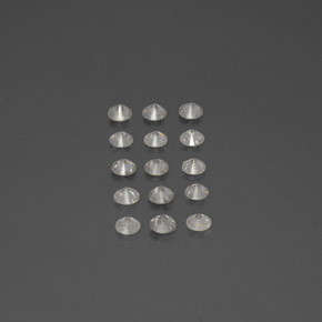 Diamond Gemstone in 2.5 mm (calibrated) Size for Sale, Diamond Stone in White Color
