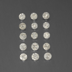 0.72 ct White Diamond Stone, Natural Diamond in Diamond-Cut Shape for Sale