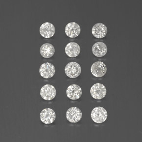 0.92 ct White Diamond Stone, Natural Diamond in Diamond-Cut Shape for Sale