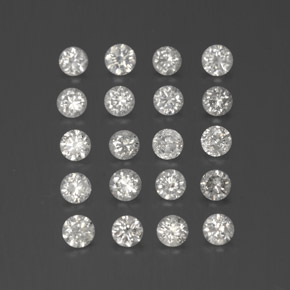 0.94 ct White Diamond Stone, Natural Diamond in Diamond-Cut Shape for Sale