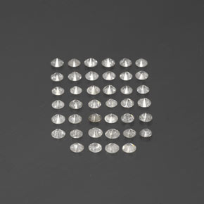 Diamond Gemstone in 2 mm (calibrated) Size for Sale, Diamond Stone in White Color