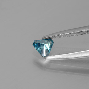 Diamond Gemstone in 4.4 x 3.9 mm Size for Sale, Diamond Stone in Blue Color