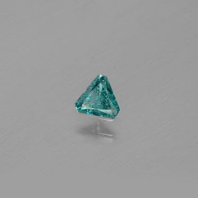 0.13 ct Blue Diamond Stone, Natural Diamond in Trillion Facet Shape for Sale