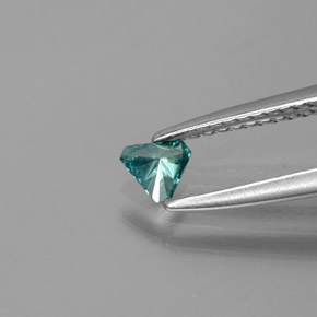 Diamond Gemstone in 4.3 x 3.7 mm Size for Sale, Diamond Stone in Greenish Blue Color