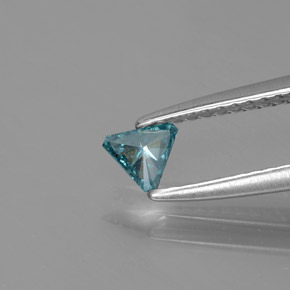 Diamond Gemstone in 4.4 x 3.8 mm Size for Sale, Diamond Stone in Greenish Blue Color