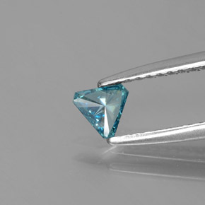 Diamond Gemstone in 4.6 x 4 mm Size for Sale, Diamond Stone in Blue Color