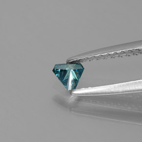 Diamond Gemstone in 3.8 x 3.2 mm Size for Sale, Diamond Stone in Greenish Blue Color